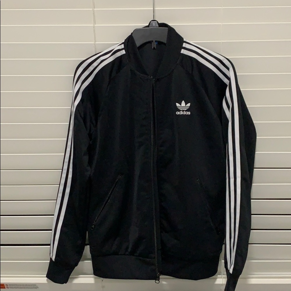 Adidas Original Superstar 3 Stripe Black Jacket